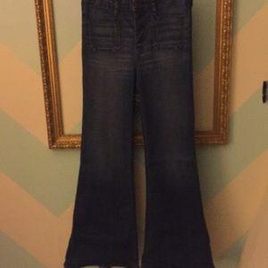 High waisted bell bottoms